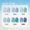 Picture of GAOY Jelly Blue Gel Nail Polish Set, 6 Transparent Colors, Soak Off UV Light Cure Gel Polish for Salon and Nail Art DIY at Home, Blue Tears