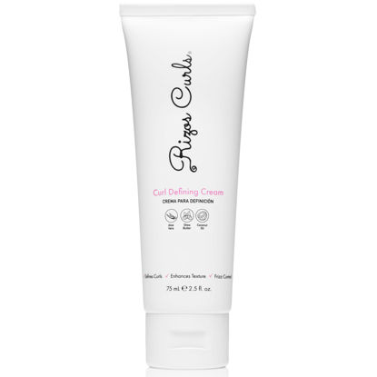Picture of Rizos Curls Travel Curl Defining Cream, Enhance Waves, Curls & Coils, Soft Hold for Weightless Volume, Moisturizing for Frizz-Free Shine with Aloe Vera, Coconut Oil & Shea Butter, 2.5 oz