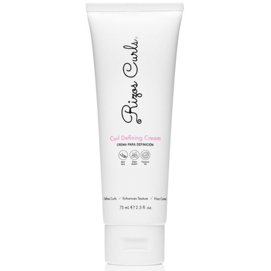 Picture of Rizos Curls Travel Curl Defining Cream, Enhance Waves, Curls & Coils, Soft Hold for Weightless Volume, Moisturizing for Frizz-Free Shine with Aloe Vera, Coconut Oil & Shea Butter, 2.5 oz