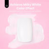 Picture of Beetles Short Square Gel Nail Tips, 224 Pcs Pre Colored Milky White Press on Nails, Pre-Applied Primer, No File Need 3-in-1 DIY Manicure for Nail Designs