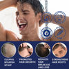 Picture of Uttse Biotin Hair Growth Shampoo for Men: Natural Thickening Shampoo with Tea Tree Oil Ginseng Mint for Hair Loss and Thinning Hair - 10.1 fl.oz, Dark Blue
