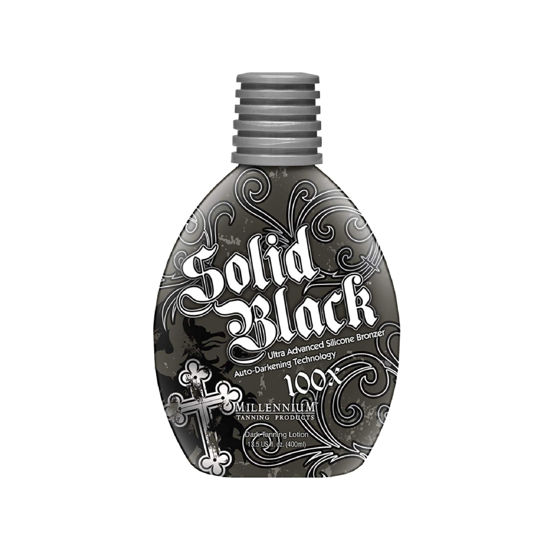Picture of Millennium Tanning Solid Black 100X Indoor Tanning Lotion for Tanning Beds (13.5 Fluid Ounces)