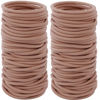 Picture of 100PCS Hair Tie, 4MM Elastic Hair Ties No Damage Ponytail Holder for Women, Men and Girls (4mm Beige Blonde)