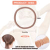Picture of 100PCS Hair Tie, 4MM Elastic Hair Ties No Damage Ponytail Holder for Women, Men and Girls (4mm Beige Blonde)