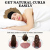 Picture of Gwabee No Heat Overnight Curl Headband - 70" Soft Ribbon Wrap for Long Hair, 9 PCS Curling Rods Set - Leopard Print Curls Headband