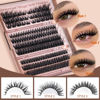 Picture of Geeneiya Wispy Lash Clusters 6 Styles Eyelash Clusters Natural Cluster Eyelash Extensions D Curl Individual Lashes 9-16mm DIY Lash Extension for Beginners(Wispy/Manga/Cat Eye/Natural/Spiky/Cross)