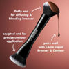Picture of e.l.f. Liquid Bronzer & Contour Duo Brush, Silky Highly Pigmented Formula with Dual-ended Makeup Brush, Synthetic Bristles, 100% Vegan and Cruelty-Free