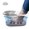 Picture of Medical king Foot Spa with Heat and Massage and Jets Includes A Remote Control A Pumice Stone Collapsible Foot Spa Massager with Heat and Massage Bubbles and Vibration