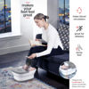 Picture of Medical king Foot Spa with Heat and Massage and Jets Includes A Remote Control A Pumice Stone Collapsible Foot Spa Massager with Heat and Massage Bubbles and Vibration