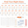 Picture of modelones Short Press on Nails, 32Pcs 16 Sizes Oval Fake Nails Kit Press Ons with Nail Glue, Adhesive Tabs, Nail File, Prep Pad, Manicure Stick, Milky White
