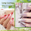 Picture of JODSONE 4 Bottle 10ML Nail Primer Base Coat Top Coat Glossy Quick Drying Durable DIY Nail Art Design Long Lasting Gift For Girls, transparent