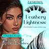 Picture of Lash Clusters GEMERRY 280pcs Clusters Lashes D Curl Soft&Natural Individual Lashes Cluster Eyelash Clusters DIY Lash Extensions at Home（40P-10-18mm)