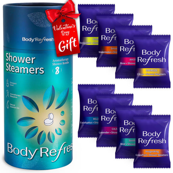 Picture of Shower Steamers for Men - 8 Pack Shower Bombs with Essential Oils, Birthday Gifts for Men Who Have Everything, Self Care Gifts for Him, Mens Boyfriend Valentines Day Gifts for Him