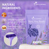 Picture of Mallowwax Hard Wax Beads, Wax Beans for Hair Removal, Natural Lavender, Stripless, Coarse Body Hair Specific - Ideal for Bikini, Brazilian, Legs, Underarms, Chest, 16 Ounce