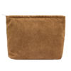 Picture of PAZIMIIK Makeup Bag Large Zipper Corduroy Make Up Pouch for Purse Travel Canvas Cosmetic Organizer for Women Brush Storage,Brown