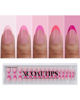 Picture of btartboxnails XCOATTIPS Pink French Tip Press On Nails - Short Press On Nails Almond, Soft Gel Nail Tips, 160Pcs Soak Off Acrylic Pink Fake Nail Extension in 16 Sizes