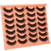Picture of Short Lashes Natural Look False Eyelashes Thick Fluffy Faux Mink Lashes Pack Wispy Strip Fake Eyelashes Cat Eye Lashes that Look Like Extensions 14 Pairs Black