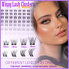 Picture of Clear Band Eye Lash Clusters Natural Wispy Eyelash Clusters 10-16MM Lash Extension D Curl Invisible Band Cluster Eyelash Extensions Individual Eyelashes DIY Lashes at Home by Geeneiya