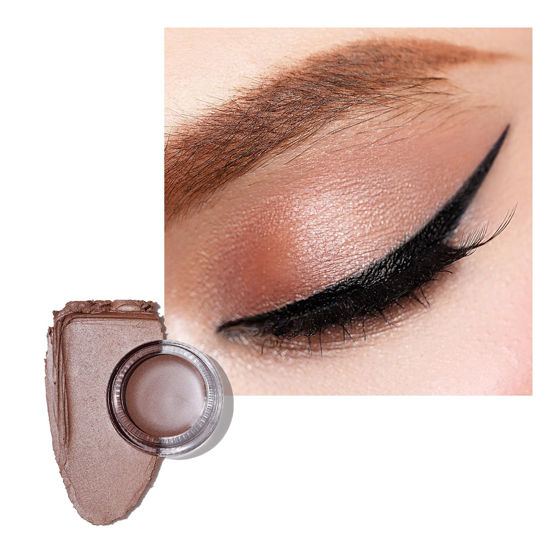 Picture of Oulac Matte Eyeshadow 3-in-1 Eyeshadow Eye Primer&Eyeliner Highly Pigmented Waterproof Smudge-proof Long Lasting Wear Smooth&Blendable Formula for Natural Look,Vegan & Cruelty-Free,CM03