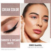 Picture of Oulac Matte Eyeshadow 3-in-1 Eyeshadow Eye Primer&Eyeliner Highly Pigmented Waterproof Smudge-proof Long Lasting Wear Smooth&Blendable Formula for Natural Look,Vegan & Cruelty-Free,CM03