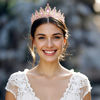 Picture of Kamirola - Gold Pink Queen Crowns and Tiaras Crowns for Princess Women and Girls Crystal Headbands for Bridal, for Princess Wedding and Party