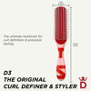 Picture of Denman Original Curl Definer & Styler 7 Row Hairbrush for Detangling, Separating, and Defining Curls, Curly Hairbrush - D3 Denman Print