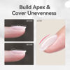 Picture of BORN PRETTY Builder Gel for Nails, 8-in-1 Milky White Clear Builder Nail Gel for Nail Apex and Extension Strengthener, Nail GLue Gel Hard Gel Base Rhinestone Nail Glue Gel in a Bottle 15ml
