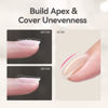 Picture of BORN PRETTY Builder Gel for Nails, 8-in-1 Extension Gel Strengthener Gel Hard Builder Nail Gel Base Top Gel, Natural Nude Gel Builder Rhinestone Nail Glue Gel in A Bottle 15ML