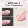 Picture of BORN PRETTY Builder Gel for Nails, 8-in-1 Milky Nude Natural Clear Builder Nail Gel for Nail Apex and Extension Strengthener, Nail GLue Gel Hard Gel Base Rhinestone Nail Glue Gel in a Bottle 15ml