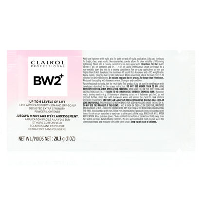 Picture of Clairol Professional BW2+ Dedusted Extra Strength Powder Lightener for Hair Highlights, 1 oz.