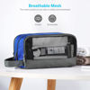 Picture of Travel Toiletry Bag Nylon, Gonex Dopp Kit Shaving Bag Toiletry Organizer Blue
