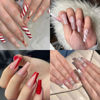 Picture of UNA GELLA Gel Nail Tips Coffin - Long Coffin Ballerina Nails Tips Half Cover Coffin Shape Acrylic Fake Nails 216PCS Falese Nail Tips for Nail Extension 12 Sizes Home DIY Salon