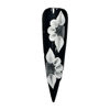 Picture of Set 10Pcs 3D Sweet Season Poinettia (5 Petals) Flower Nail Art Charms Handmade by Acrylic Powder Design Acrylic Nail Art for Women Girls (White No Rhinestones-10Pcs)