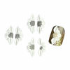 Picture of Set 32PCs Or 10Pcs 3D Sweet Season Poinettia (5 Petals) Flower Nail Art Charms Handmade by Acrylic Powder Design Acrylic Nail Art for Women Girls (Small White No Rhinestone/Gems-12Pcs)