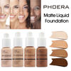 Picture of 2 Pack PHOERA Foundation 104- Buff Beige and 105- Sand, Flawless Soft Matte Liquid Foundation 24 HR Oil Control Concealer Foundation Makeup.