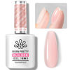 Picture of BORN PRETTY Builder Gel for Nails, 8-in-1 Extension Gel Strengthener Gel Hard Builder Nail Gel Base Top Gel, Pink Gel Builder Rhinestone Nail Glue Gel in A Bottle Nails 15ML