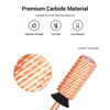 Picture of MelodySusie Crystal Top Nail Drill Bits, 3/32'' Large Barrel Carbide Bits, Suitable for Manicure Pedicure Cuticle Gel Polishing, Beginners Bits, Rose Gold, Series Bit-S, Extra Coarse