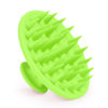 Picture of Meartchy Silicone Scalp Massager Shampoo Brush, Scalp Brush for Hair Growth & Dandruff Removal, Hair Scrubber Scalp Stimulator Exfoliator Brush with Soft Bristles for Wet Dry Scalp Care (Green)