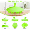 Picture of Meartchy Silicone Scalp Massager Shampoo Brush, Scalp Brush for Hair Growth & Dandruff Removal, Hair Scrubber Scalp Stimulator Exfoliator Brush with Soft Bristles for Wet Dry Scalp Care (Green)