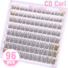 Picture of Lash Clusters Wispy Eyelash Clusters Eyelash Extensions 96pcs Individual Lash Extension 10-16MM Natural CD Curl Cluster Lashes by Ruairie