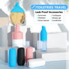 Picture of 16 Pack Silicone Bottle Covers,Travel Essentials for Women,Cruise Ship Essentials,Airplane Travel Accessories Luggage Travel Size Toiletries,Elastic Sleeves for Leak Proofing,Travel Must Haves