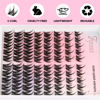 Picture of Fyonas Lash Clusters Manga Eyelash Clusters Spiky Cluster Eyelash Extensions 80Pcs C Curl Individual Lashes Volume Anime Lash Clusters with Thin Band Cosplay Lashes DIY at Home (Cutey)