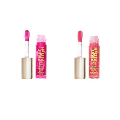 Picture of Milani Lip Kit Bundle - Raspberry Peach + Strawberry Melon Fruit Fetish Lip Oils