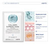 Picture of #OOTD Collagen Hydrating Sheet Masks for Face Korean Anti Aging Mask Sheet for Dry Skin & Sensitive Skin, EVE Vegan, Not Tested on Animals, No Parabens, No Sulfates, Hyaluronic Acid, Witch Hazel 10EA