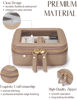 Picture of Popvibe Small Makeup Pouch Mini Clear Makeup Bag for Purse Travel Mini Bag for Women for Essentials Small Cute Cosmetic Case Traveling Small Toiletry Bag Portable Mini Pouch for Car Organizer Bag Gold