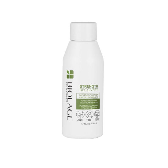 Picture of Biolage Strength Recovery Conditioning Cream | Strengthening Conditioner | Moisturizes, Adds Softness & Repairs Damage | For Damaged & Sensitized Hair | Vegan | Cruelty-Free | 1.7 Fl. Oz