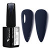 Picture of VENALISA 15ml Dark Blue Gel Nail Polish, Midnight Navy Blue Gel Polish Deep Blue Color Spring Summer Soak Off UV LED Nail Gel Polish Nail Art Starter Manicure Salon DIY at Home, 0.53 OZ