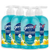 Picture of Germ-X Antibacterial Hand Soap, Moisturizing Liquid Hand Wash for Kitchen or Bathroom, pH Balanced & Dermatologist Tested, Spring Rain, 12 oz Pump Bottle (Pack of 4)