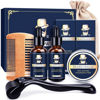 Picture of Jurgen K Beard Growth Kit - Beard Kit for Men with Beard Growth Oil (2 Packs), Balm, Comb, Beard Massager for Patchy Beard, Birthday & Valentines Day Gifts for Him Boyfriend Husband