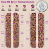 Picture of Resin Jelly Rhinestones for Crafting with B7000 Jewelry Glue, 2 Boxes Gold Rose AB Flatback Crystals with 3Pcs 10ml Glue, Bedazzling Non Hotfix Gems for DIY Tumblers Clothing Shoes Manicure